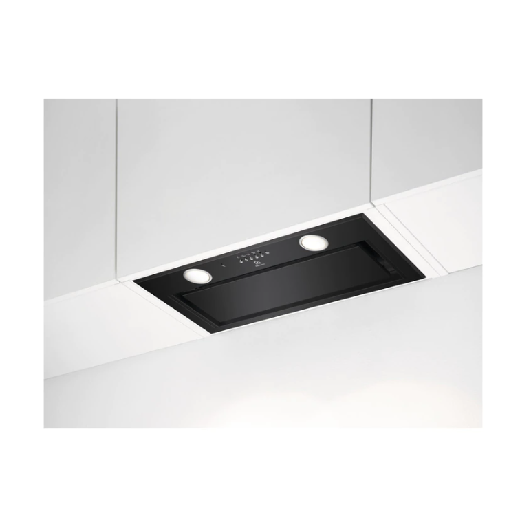 Hota incorporabila electrolux lfg716r, hota caseta; seria 700 sense; 54 cm; conectivitate plita; telecomanda ca si accesoriu ;1 motor; 3 viteze + intensiv; 1 filtru de aluminiu lavabil; control electronic; putere de absorbtie - 700 mc/h; negru mat,  Hote telescopice | electropc.ro
