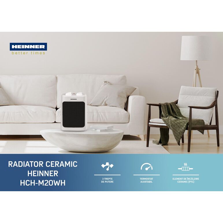 Radiator ceramic heinner hch-m20wh,  Aeroterme & radiatoare | electropc.ro