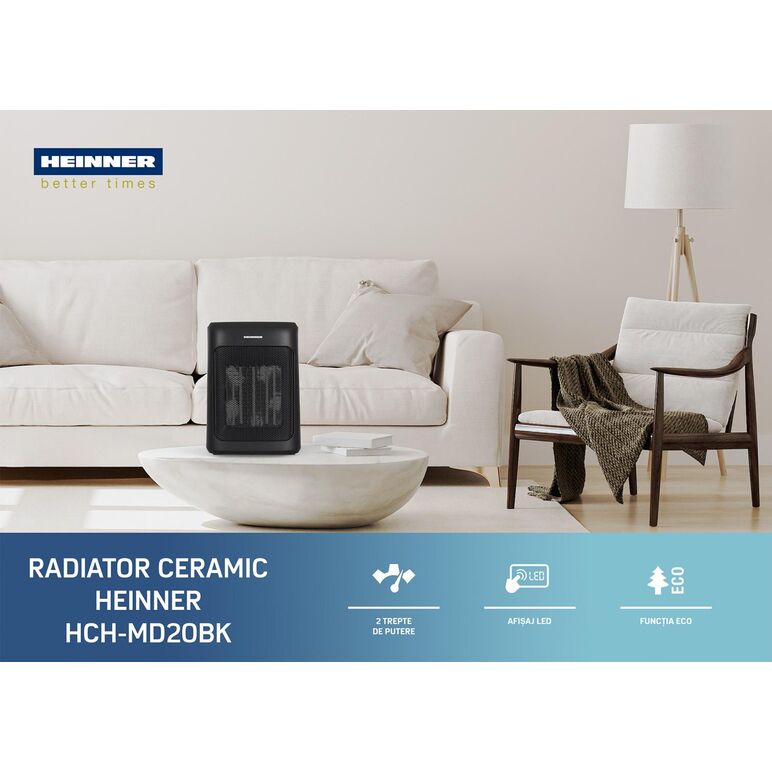 Radiator ceramic heinner hch-md20bk,  Aeroterme & radiatoare | electropc.ro