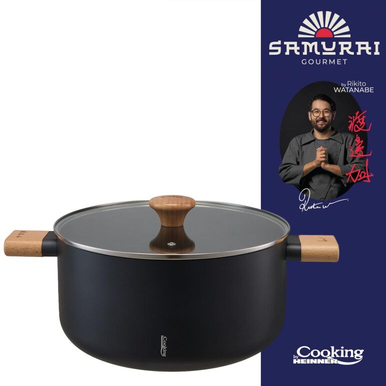 Semioala aluminiu + capac 28x14 cm, 7.8 l, rikito watanabe, cooking by heinner,  Tavi copt | electropc.ro
