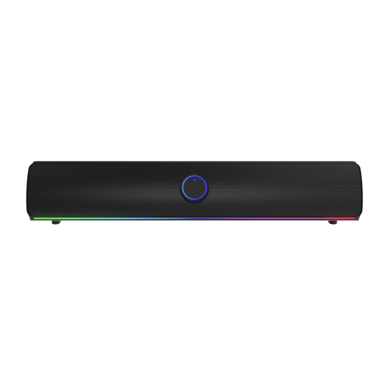 Soundbar genesis helium 312bt 2.0, putere 10w, lungime cablu 150cm, frecventa raspuns 100 - 20000 hz, iluminare multicolor, interfata usb-a, negru,  Sisteme audio | electropc.ro