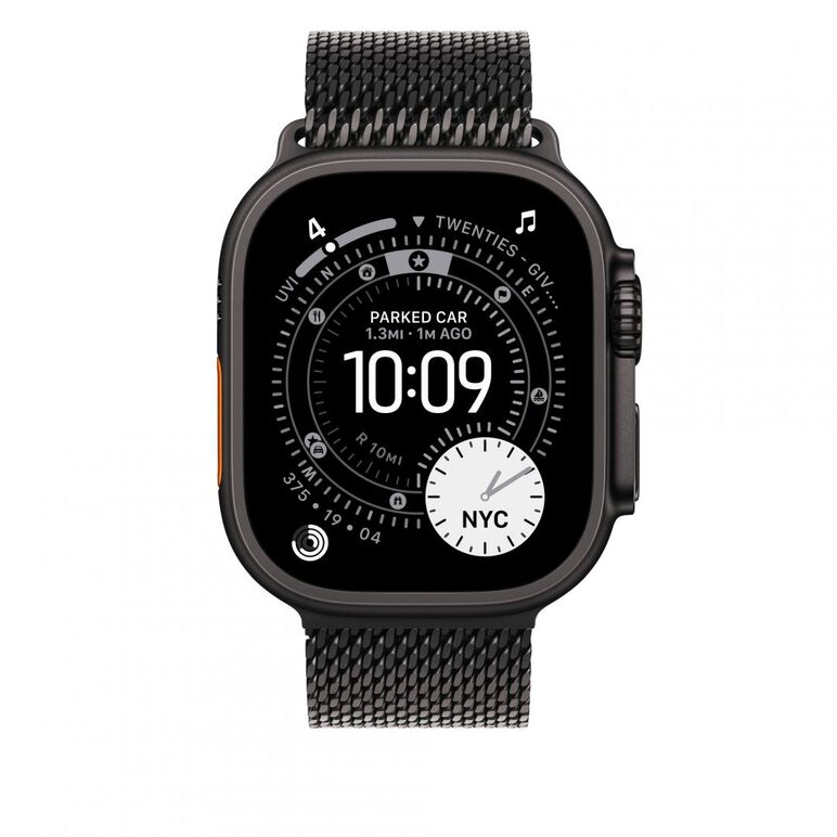 49mm black titanium milanese loop - small,  Bratari fitness | electropc.ro