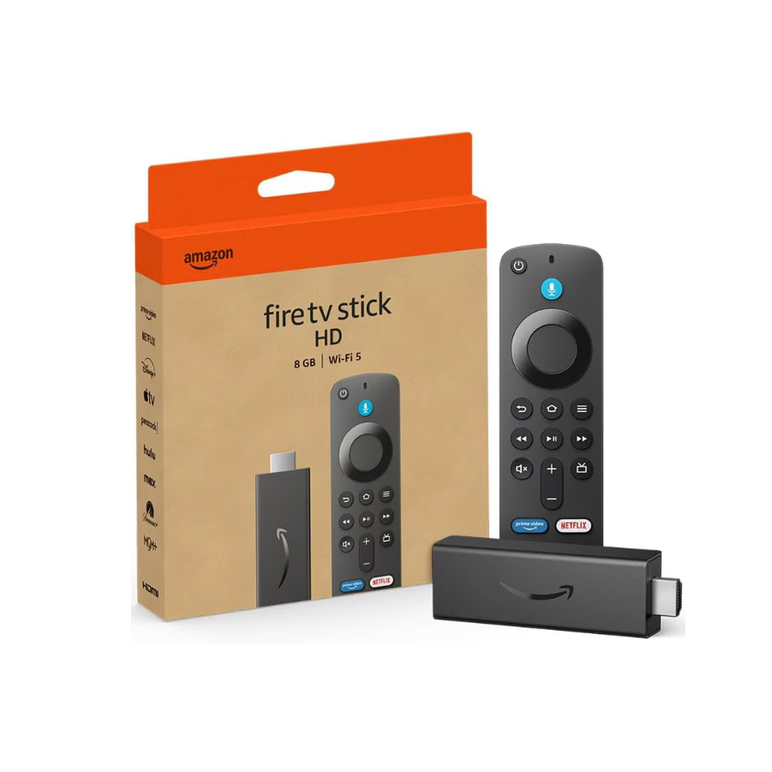 Amazon fire tv stick hd, free and live tv, alexa voice remote, smart home controls, hd streaming (2024) - black,  Mediaplayere | electropc.ro