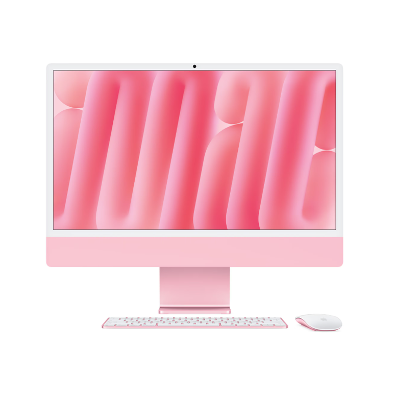 Apple imac 24" retina 4.5k/ apple m4 (cpu 10-core, gpu 10-core, neural engine 16-core)/16gb/256gb - pink - int kb (2024),  All in one PC | electropc.ro