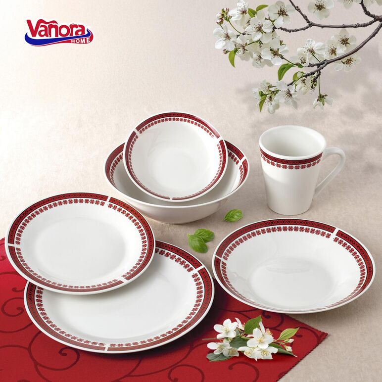 Cana portelan 310 ml, traditional, vanora home,  Farfurii & Boluri de Servire | electropc.ro
