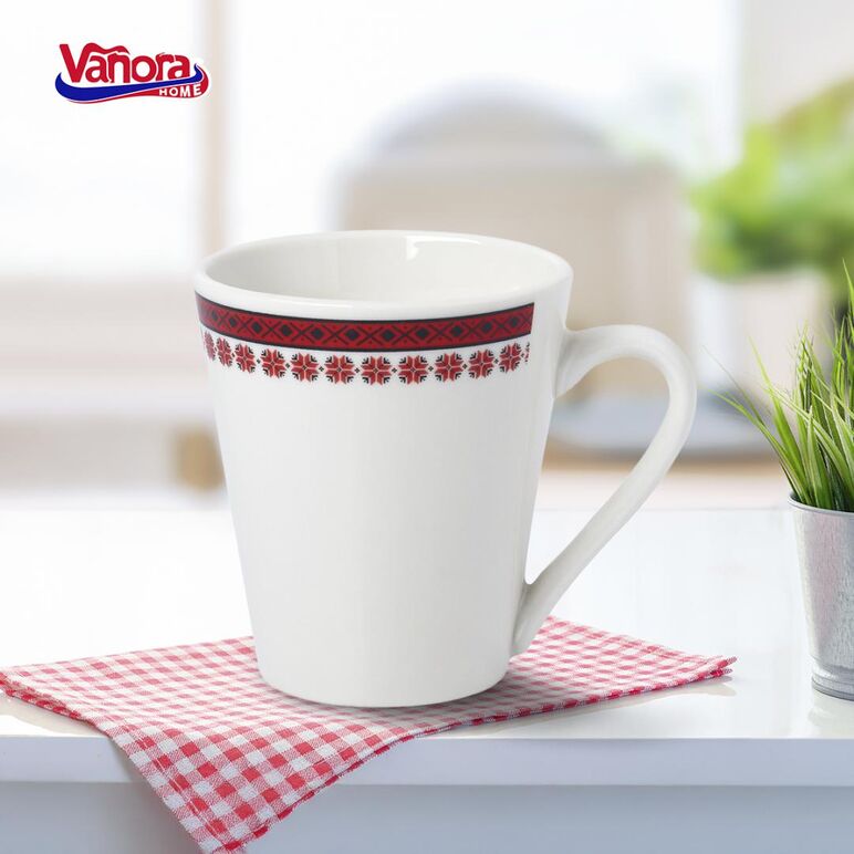 Cana portelan 310 ml, traditional, vanora home,  Farfurii & Boluri de Servire | electropc.ro