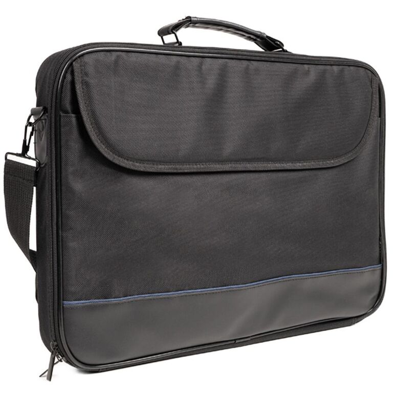 Geanta laptop spacer, pentru laptopuri cu diagonala de de max. 17.3″, 1 compartiment, buzunar frontal, waterproof, material plastic/nylon, negru,  Genti laptop | electropc.ro