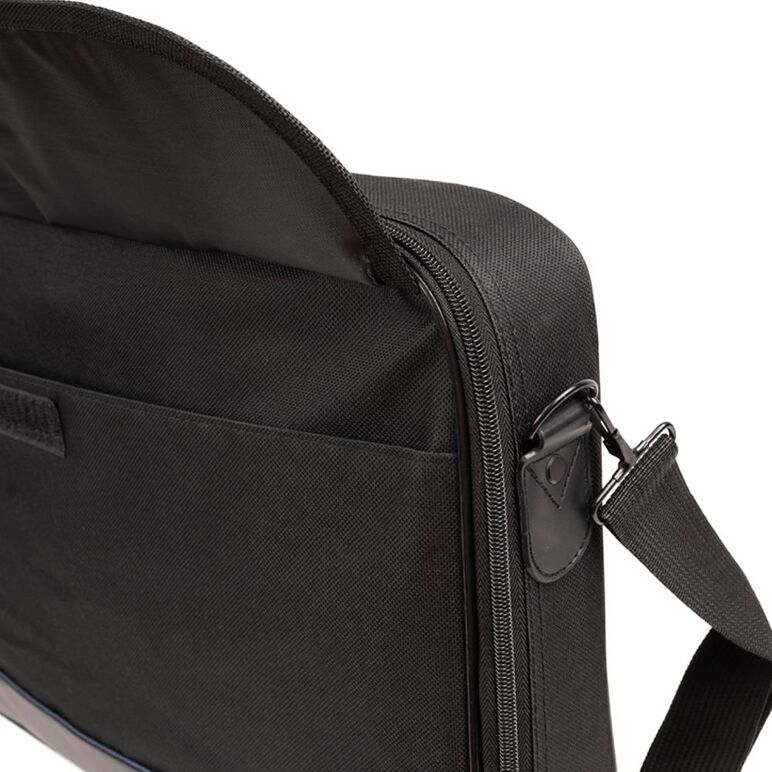 Geanta laptop spacer, pentru laptopuri cu diagonala de de max. 17.3″, 1 compartiment, buzunar frontal, waterproof, material plastic/nylon, negru,  Genti laptop | electropc.ro