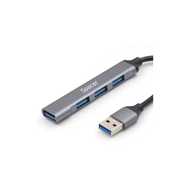 Hub extern spacer usb 3.0, cablu 1m, aluminiu,  Hub-uri USB | electropc.ro