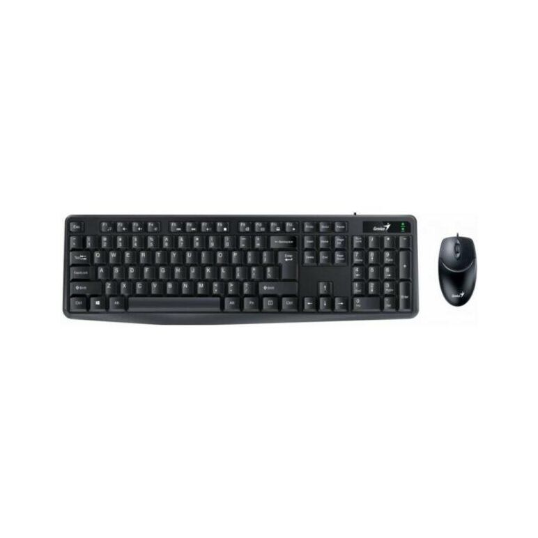 Kit genius tastatura +mouse, 104 taste (concave), 12 taste multimedia, interfata usb, + mouse optic, rezolutie maxima 1000dpi, 3 butoane, negru,  Kit mouse tastatura | electropc.ro