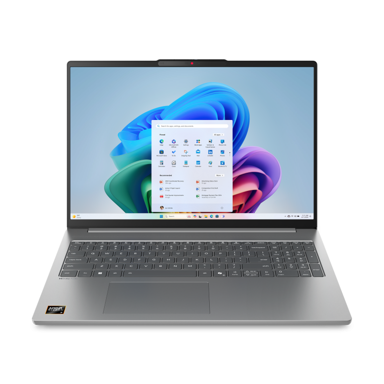 Laptop lenovo ideapad slim 5 16ahp10, 16" wuxga (1920x1200) ips 300nits anti-glare, 45% ntsc, 60hz, amd ryzen™ 7 8845hs (8c / 16t, 3.8 / 5.1ghz, 8mb l2 / 16mb l3), video integrated amd radeon™ 780m graphics, ram 2x 16gb so-dimm ddr5-5600; two ddr5 so-dimm,  Laptopuri | electropc.ro