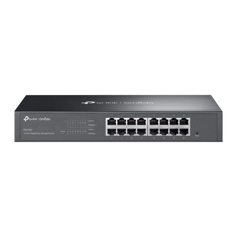 Omada 16-port gigabit easy managed switch port: 16× gigabit rj45 ports spec: 1u 13-inch rack-mountable steel case feature: integration with omada sdn controller and omada cloud essentials, flow control, loopback detection, port isolation, port mirroring, ,  Switch-uri | electropc.ro