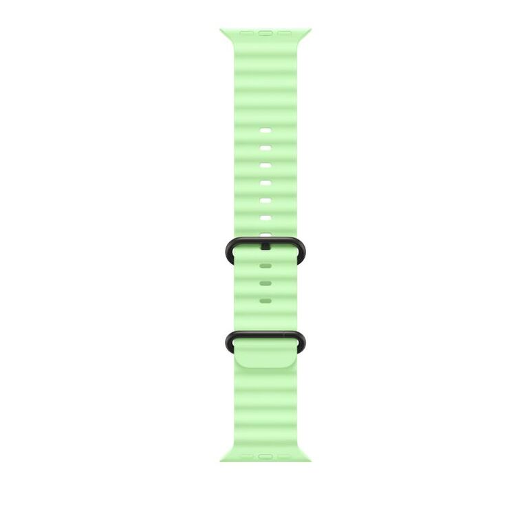 49mm neon green ocean band - black titanium finish,  Bratari fitness | electropc.ro
