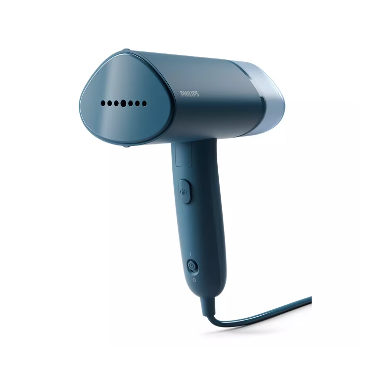 Aparat de calcat vertical cu aburi philips seria 3000 sth3010/70, 1000 w, 20 g/min, compact si pliabil, rezervor detasabil 100 ml, husa, turcoaz,  Statii de calcat | electropc.ro