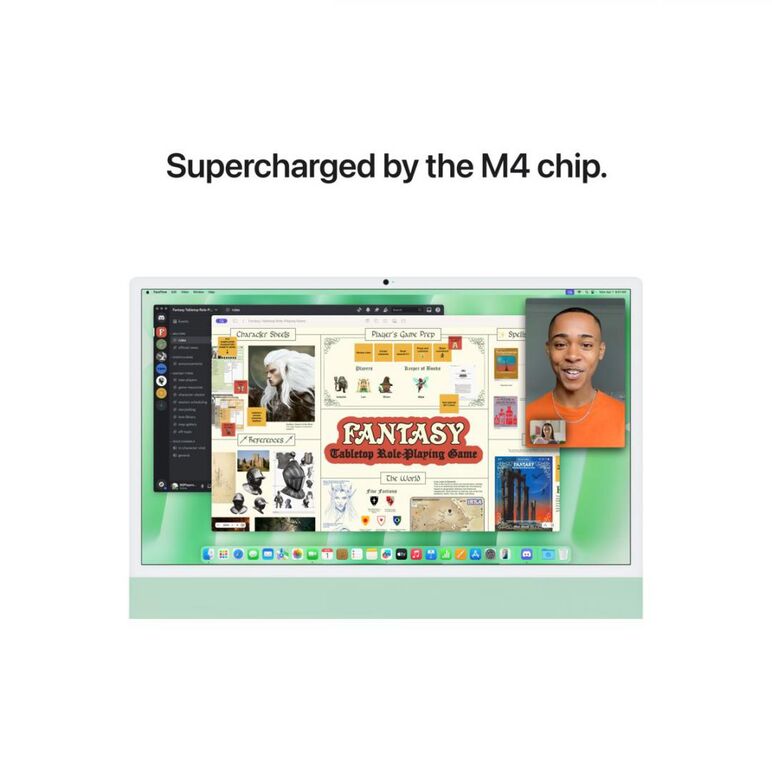 Apple imac 24" retina 4.5k/ apple m4 (cpu 10-core, gpu 10-core, neural engine 16-core)/16gb/512gb - green - int kb (2024),  All in one PC | electropc.ro