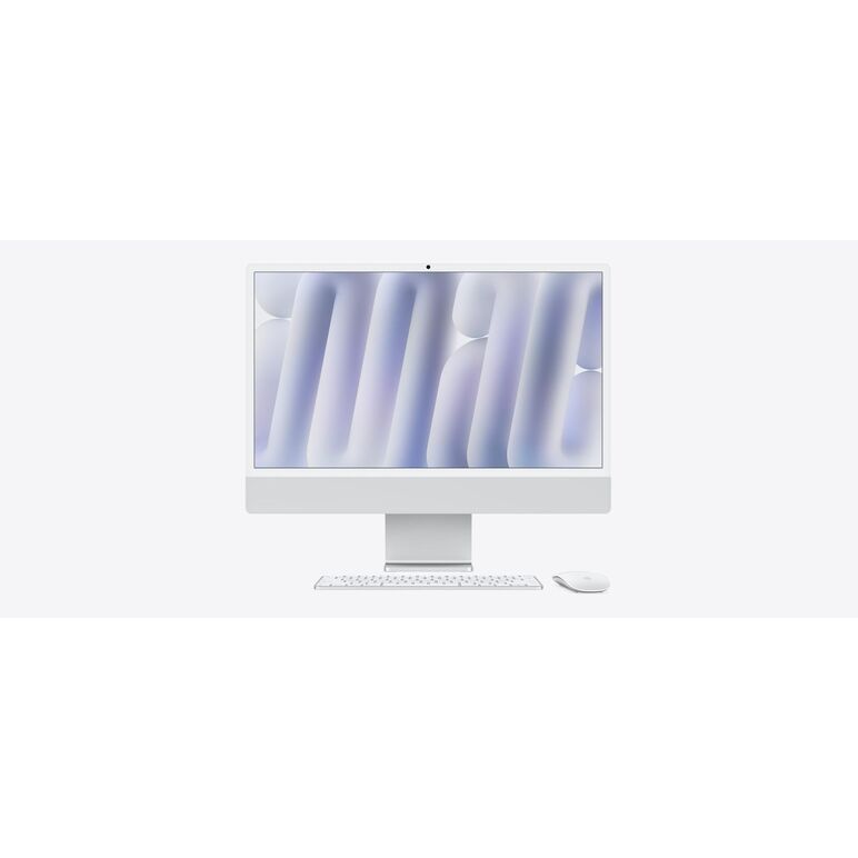 Apple imac 24" retina 4.5k/ apple m4 (cpu 10-core, gpu 10-core, neuralengine 16-core)/24gb/1tb - silver - int kb (2024)  (cto from mcr24ro/a),  All in one PC | electropc.ro