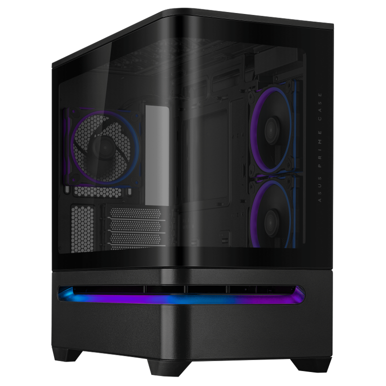 Carcasa asus ap202 small tower argb negru, tempered glass, sloturi expansiune 4, drive bays: 2x2.5"/3.5" combo, ventilatoare suportate: 6 (spate: 1x120mm, sus: 3x120mm sau 2x140mm, lateral: 2x120mm), ventilatoare incluse: 3 (spate: 1x120mm, lateral: 2x120,  Carcase | electropc.ro