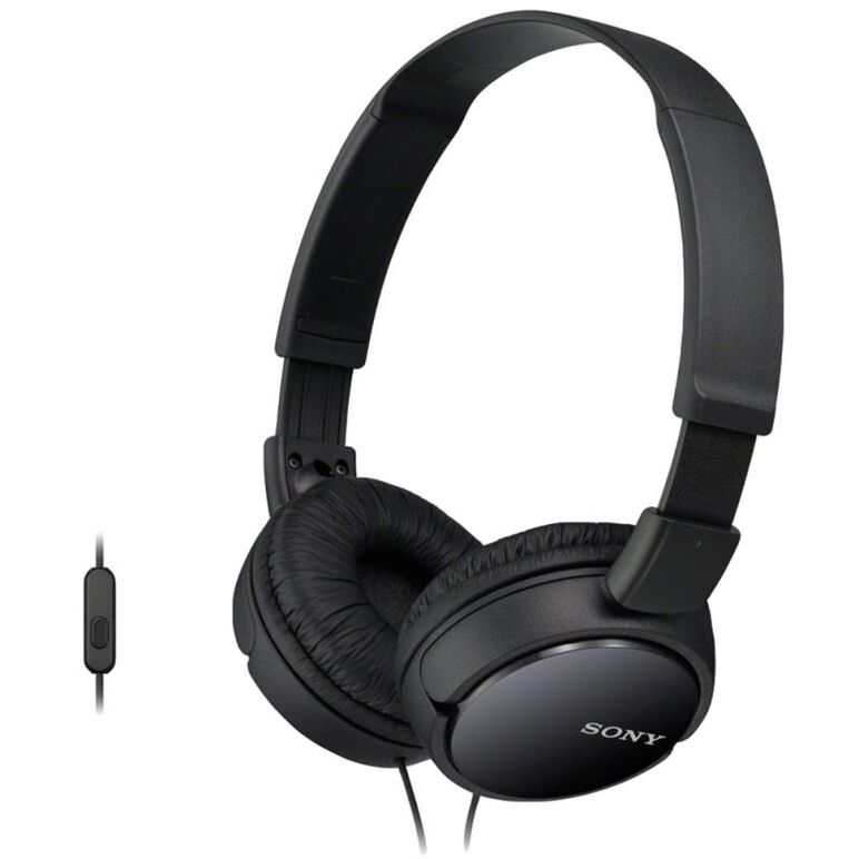 Casti sony mdrzx110ap, frecventa (hz) 12- 22.000, impedanta (ohmi) 24, conector stereo mini in forma de l, placat cu aur, difuzor 30 mm, negru,  Casti audio | electropc.ro
