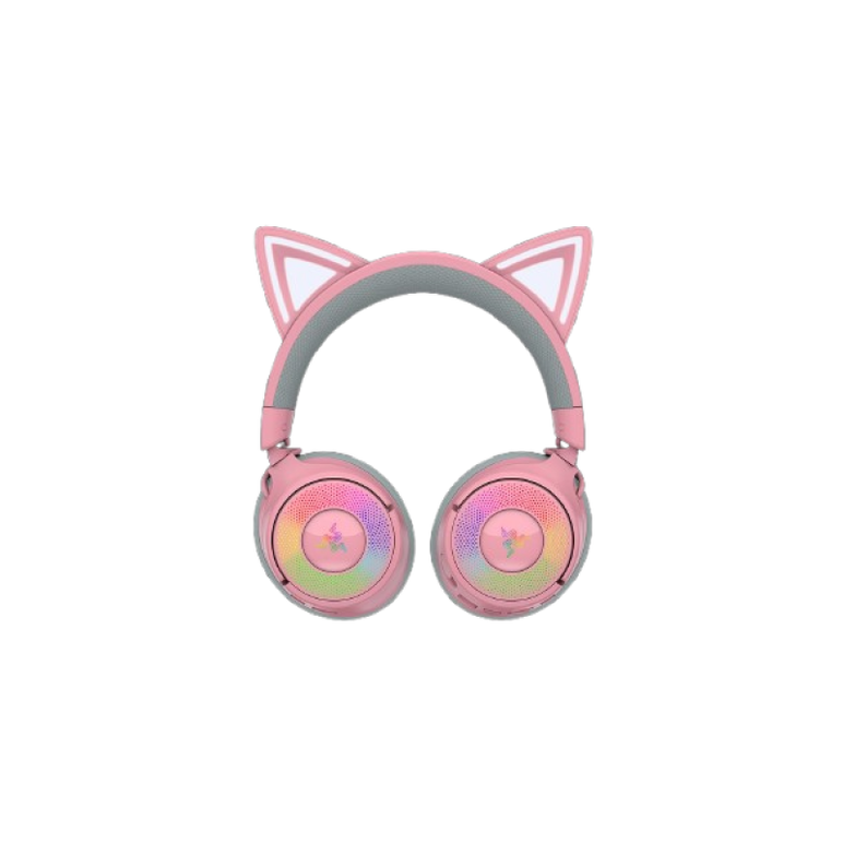 Casti wireless razer kraken kitty v3 pro, thx spatial audio, iluminare rgb, frecventa raspuns 20 hz - 28 khz,  microfon detasabil unidirectional, roz,  Casti audio | electropc.ro