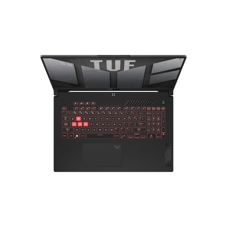 Laptop asus tuf gaming a17 (2023) fa707nug-hx177, amd ryzen 7 7445hs, 17.3 inch, ram 16gb, ssd 512gb, nvidia geforce rtx 4050 6gb, no os, mecha gray,  Laptopuri | electropc.ro