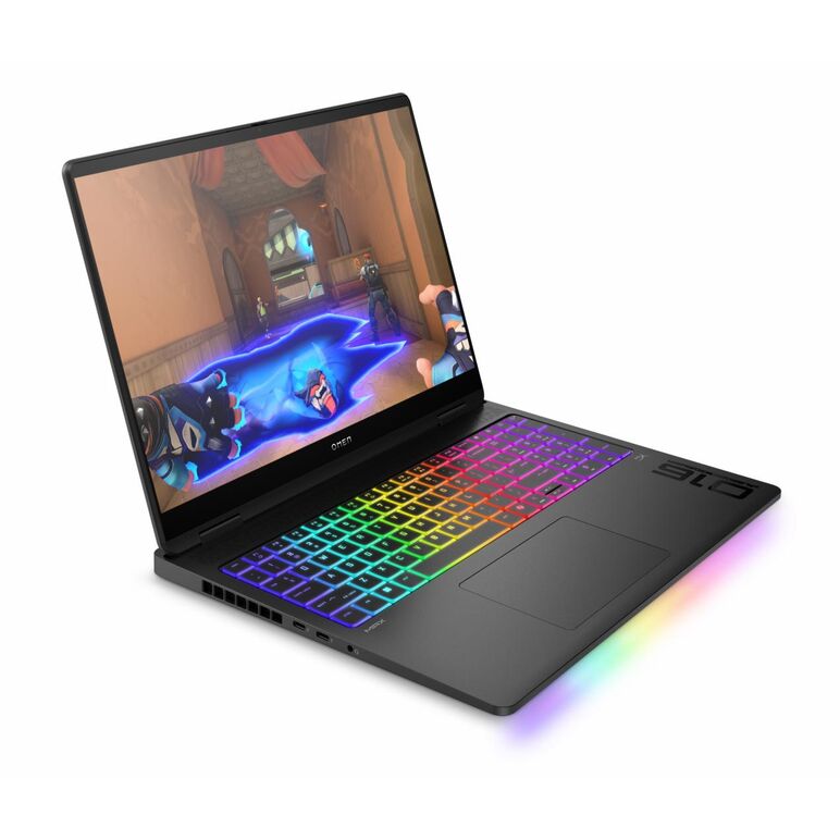 Laptop hp omen 16-ah0005nn cu procesor intel core u7-255hx 20-core (2.4ghz, up to 5.2ghz, 30mb), 16.0 inch wqxga, nvidia geforce rtx 5080 16gb, 64gb ddr5, ssd, 1tb pcie gen4 nvme, free dos, shadow black,  Laptopuri | electropc.ro
