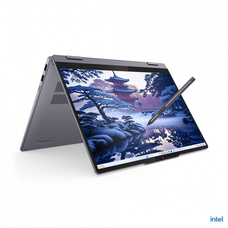 Laptop lenovo ideapad 5 2-in-1 14ial10, 14" wuxga (1920x1200) oled 500nits (peak) / 400nits (typical) glossy, 100% dci-p3, 60hz, tÜv low blue light, displayhdr™ true black 500, glass, touch, intel® core ultra 5 225h, 14c (4p + 8e + 2lpe) / 14t, max turbo ,  Laptopuri | electropc.ro