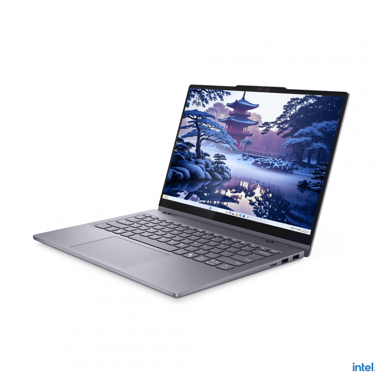 Laptop lenovo ideapad 5 2-in-1 14ial10, 14" wuxga (1920x1200) oled 500nits (peak) / 400nits (typical) glossy, 100% dci-p3, 60hz, tÜv low blue light, displayhdr™ true black 500, glass, touch, intel® core ultra 7 255h, 16c (6p + 8e + 2lpe) / 16t, max turbo ,  Laptopuri | electropc.ro