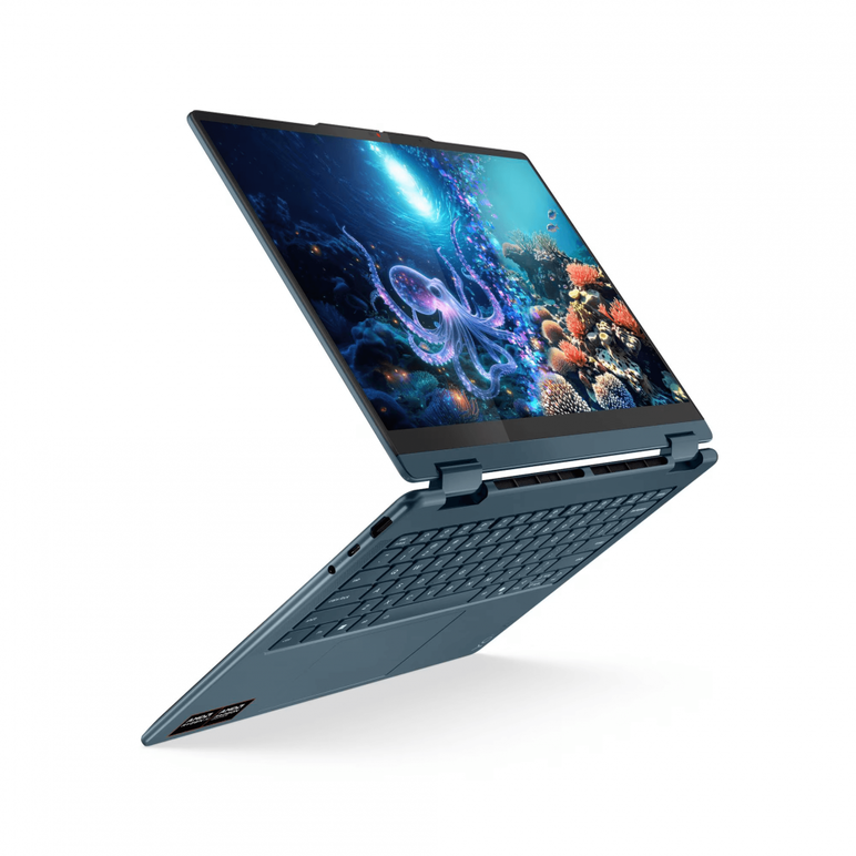Laptop lenovo yoga 7 2-in-1 14akp10, 14" wuxga (1920x1200) oled 600nits (peak) / 400nits (typical) glossy / anti-fingerprint, 100% dci-p3, 60hz, dolby vision®, tÜv low blue light, displayhdr™ true black 500, glass, touch, amd ryzen™ ai 5 340 (6c / 12t, 2.,  Laptopuri | electropc.ro