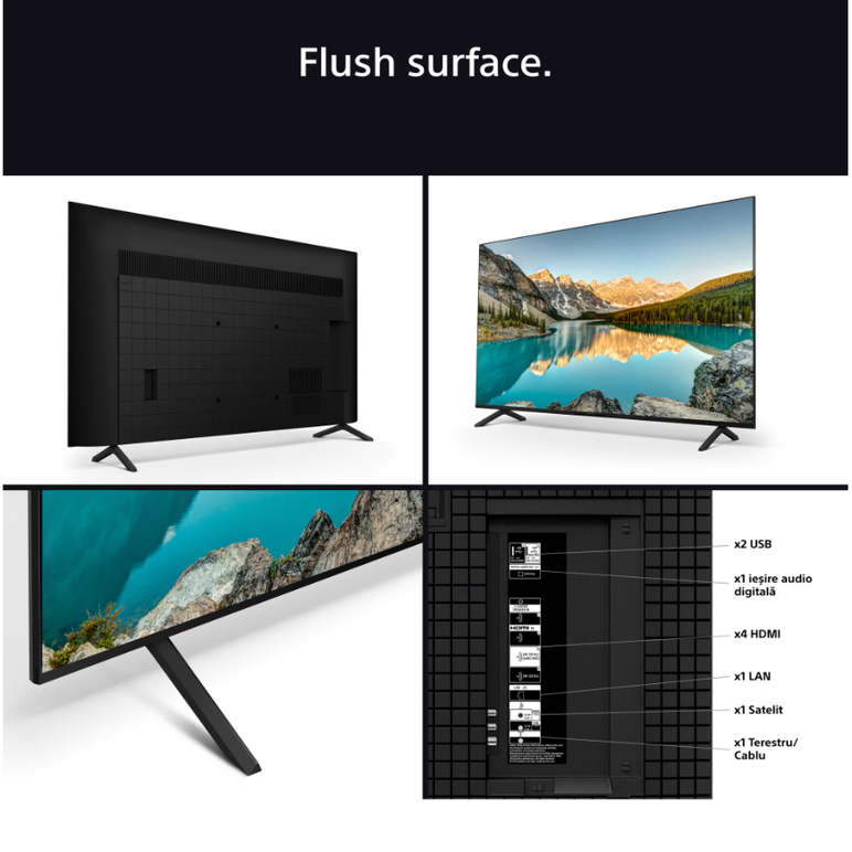 Televizor sony bravia 3 led 50s35, 126 cm, smart google tv, 4k ultra hd, clasa e,  Televizoare | electropc.ro