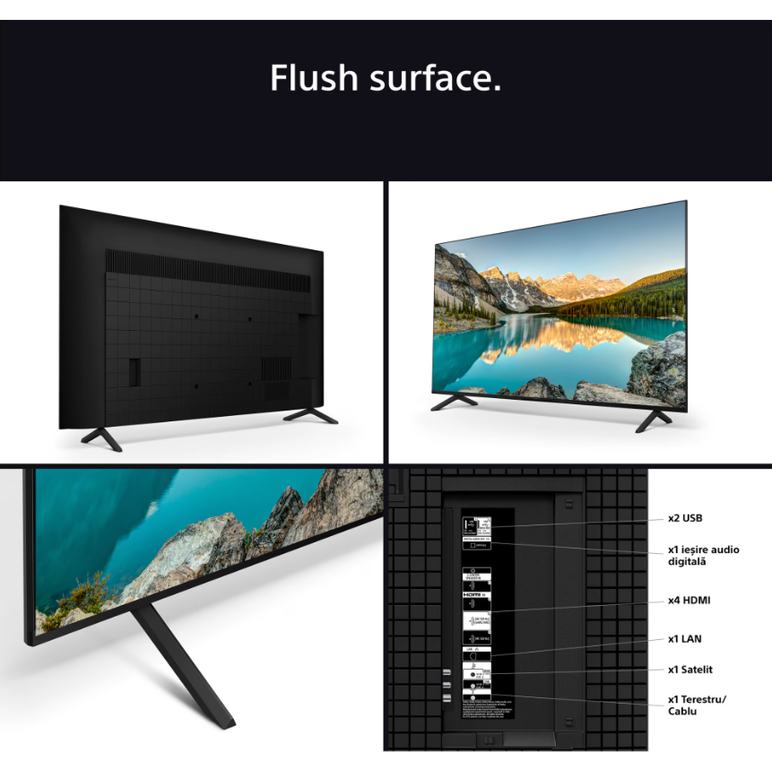 Televizor sony bravia 3 led 65s35, 164 cm, smart google tv, 4k ultra hd, clasa e,  Televizoare | electropc.ro
