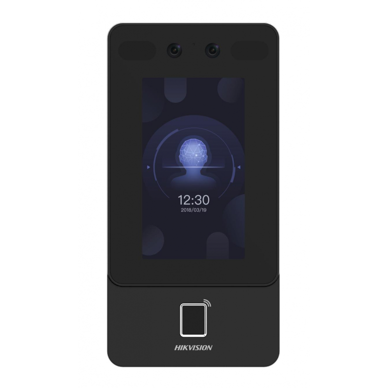 Terminal access face recognition max.1500 faces capacity, max.3000 fingerprints capacity, and max.3000 cards face recognition terminal, 4.3-inch lcd touch screen, 2 mega pixel wide- angle lens, built-in m1card reading module two-way audio with client soft,  Centrale control acces | electropc.ro