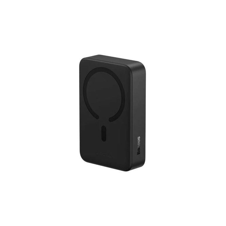 Baterie externa baseus magnetic mini, incarcare wireless, capacitate 30.000 mah, 2 porturi iesire usb-c, voltaj iesire 20 v, amperaj 3 a, negru,  Baterii portabile | electropc.ro