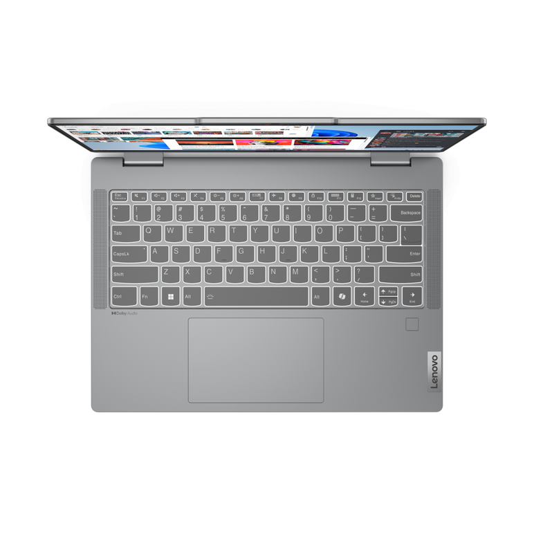 Laptop lenovo ideapad 5 2-in-1 14irh9, 14" wuxga (1920x1200) oled 400nits glossy, 100% dci-p3, 60hz, tÜv low blue light, glass, touch, intel core i5-13420h, 8c (4p + 4e) / 12t, p-core 2.1 / 4.6ghz, e-core 1.5 / 3.4ghz, 12mb, video integrated intel uhd gra,  Laptopuri | electropc.ro