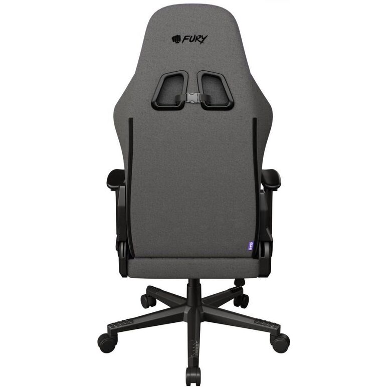 Scaun gaming genesis fury shinai s8, material fabric, reglabil pe inaltime, greutate maxima suportata 130 kg, inaltime scaun reglabil 30.5 - 37.5 cm, spatar ajustabil 135°, dimensiuni roti 60mm,  echipat cu piston cu gaz clasa 4, manere 1d, gri,  Scaune gaming | electropc.ro