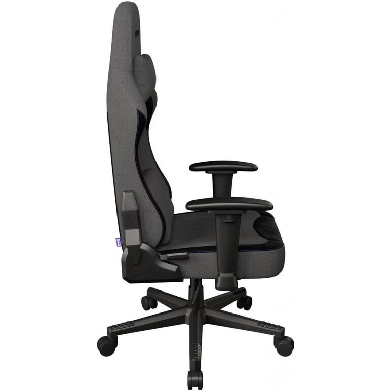 Scaun gaming genesis fury shinai s8, material fabric, reglabil pe inaltime, greutate maxima suportata 130 kg, inaltime scaun reglabil 30.5 - 37.5 cm, spatar ajustabil 135°, dimensiuni roti 60mm,  echipat cu piston cu gaz clasa 4, manere 1d, gri,  Scaune gaming | electropc.ro