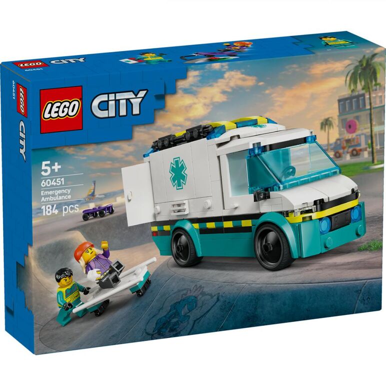 Ambulanta de urgente, lego 60451,  Seturi de constructie | electropc.ro
