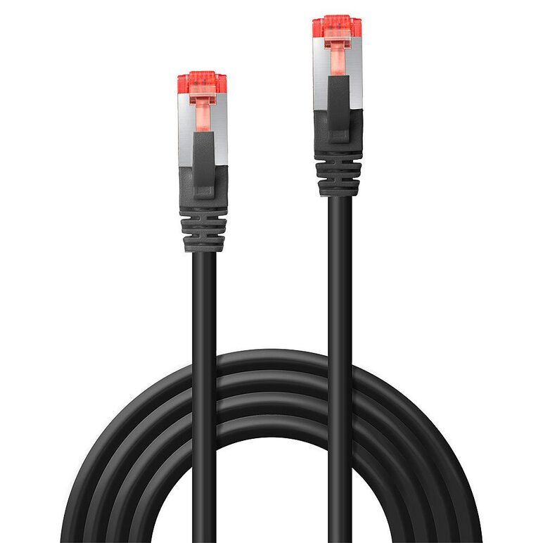 Cablu lindy cat.6 s/ftp network black, lungime 1m, latime de banda suportata 250mhz, material polycarbonate, negru,  Cabluri retea | electropc.ro