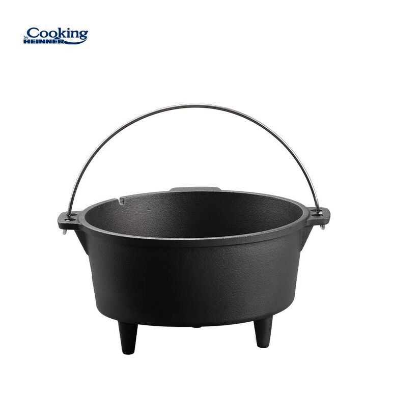 Ceaun fonta pura + capac dia 31.5 cm, 9 l, nature, cooking by heinner,  Tavi copt | electropc.ro