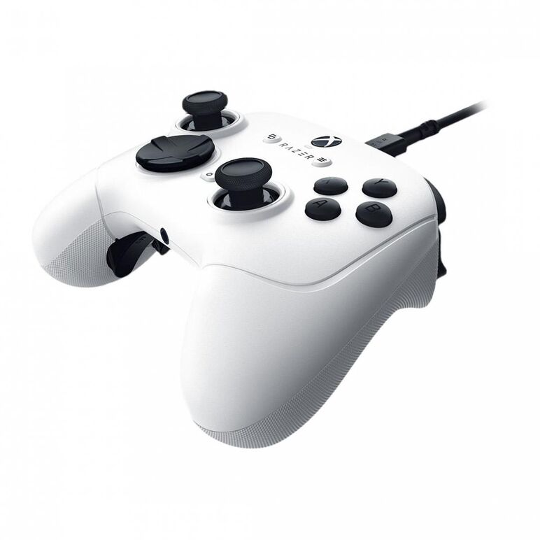 Controller cu fir razer wolverine v3 tournament edition, compatibil xbox & pc, butoane de actiune mecanice razer mecha tactile, butoane analogice anti-drift hall, lungime cablu 3m, interfata usb-c la usb-a, alb,  Accesorii console & PC | electropc.ro