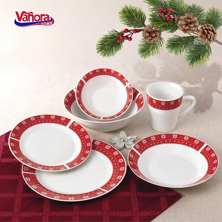 Farfurie desert portelan 19 cm, merry, vanora home,  Farfurii & Boluri de Servire | electropc.ro
