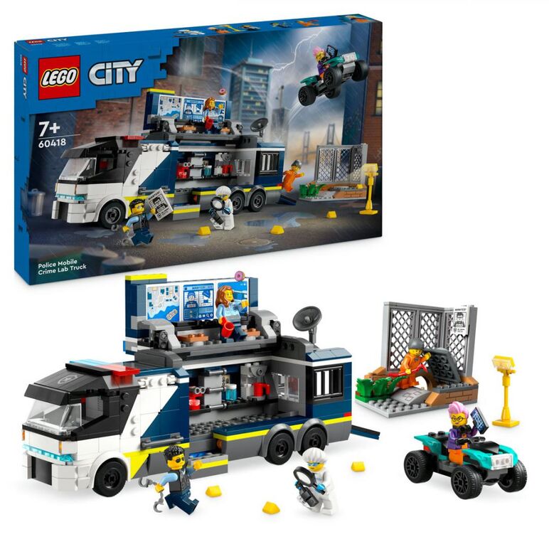 Laborator mobil de criminalistica, lego 60418,  Seturi de constructie | electropc.ro
