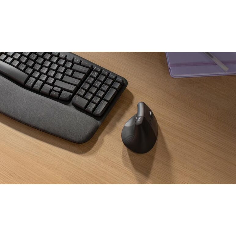 Logitech 910-006473. form factor: right-hand, vertical design. movement detection technology: optical, device interface: rf wireless  + bluetooth, movement resolution: 4000 dpi, buttons type: pressed buttons, buttons quantity: 4, scroll type: wheel. power,  Mouse | electropc.ro