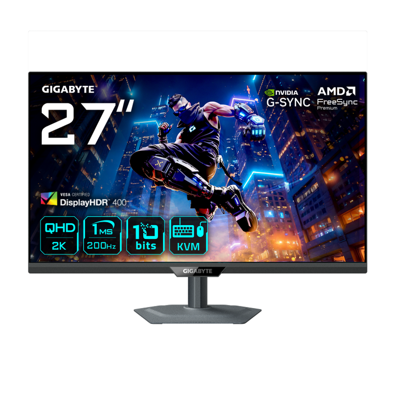 Monitor gaming gigabyte m27q2, diagonala 27" ss ips, display 596.736(h) x 335.664(v), 2560 x 1440(qhd), conectivitate 2 x hdmi 2.0 1 x displayport 1.4, 1 x usb type-c (alternate mode; upstream port; power delivery up to 18w), 2 x usb 3.2 downstream ports ,  Monitoare LED | electropc.ro