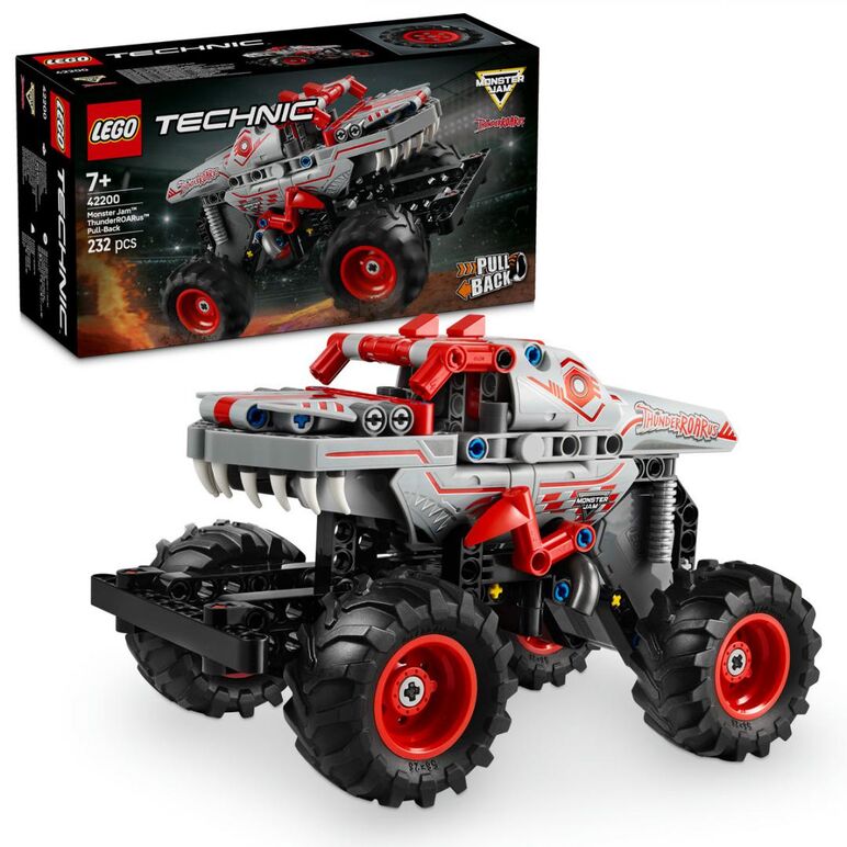 Monster jam thunderroarus pull-back, lego 42200,  Seturi de constructie | electropc.ro