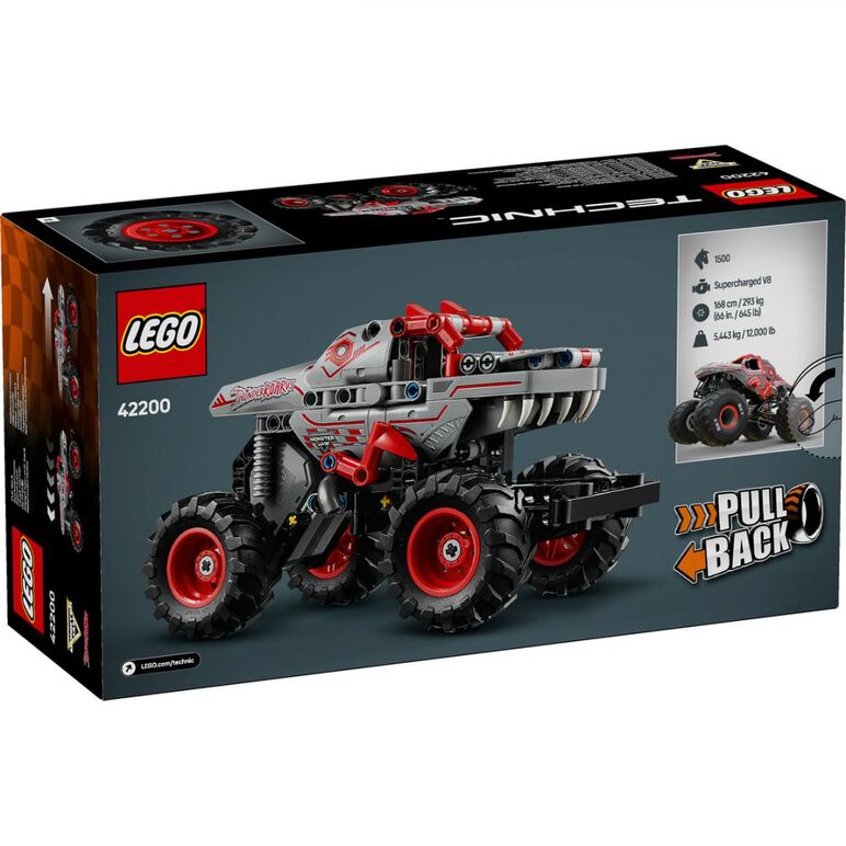 Monster jam thunderroarus pull-back, lego 42200,  Seturi de constructie | electropc.ro