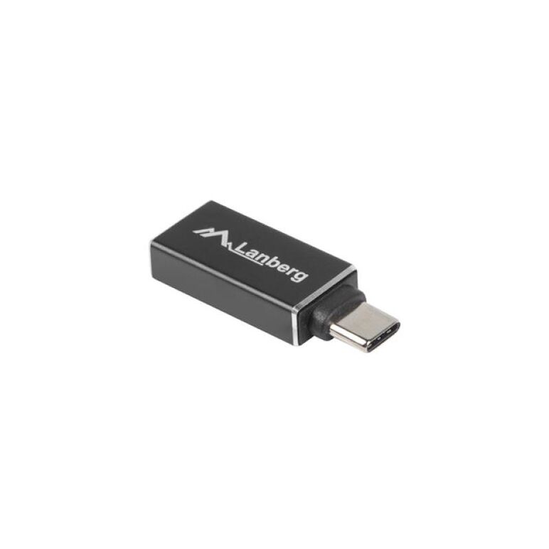 Adaptor usb-c(m) 3.1 -> usb-a(f) negru otg lanberg,  Cabluri video | electropc.ro