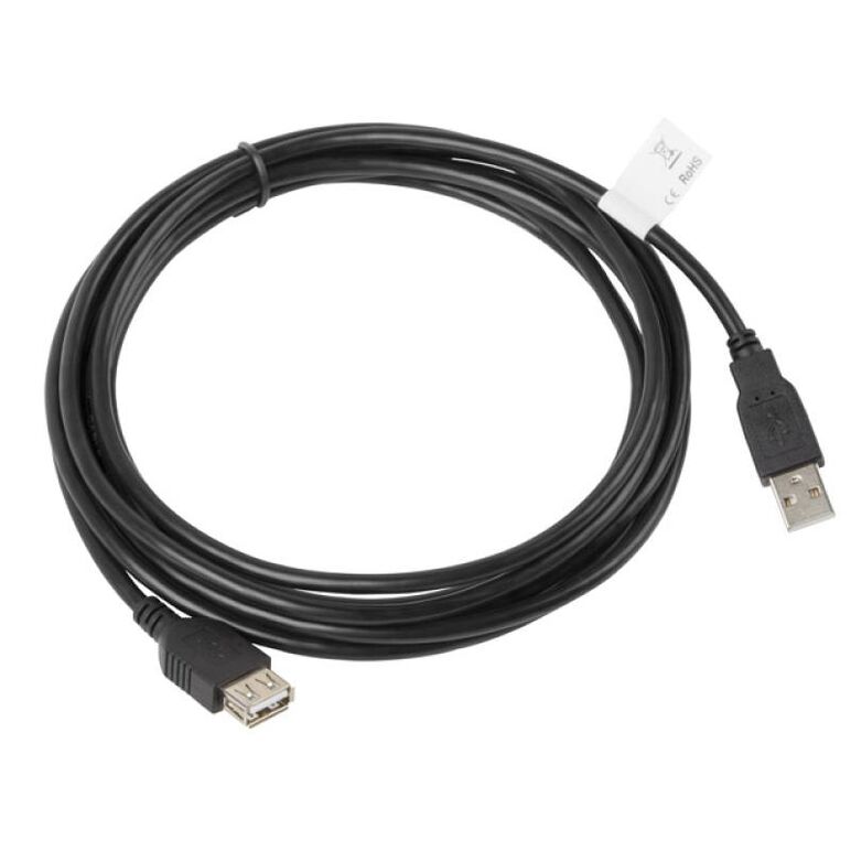 Cablu usb-a m/f 2.0 3 m negru,  Cabluri video | electropc.ro