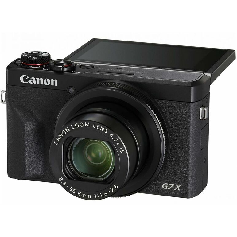 Camera foto canon powershot g7x mark iii, 20.1mpx, sensor cmos, procesor dicic 8, zoom optic 4.2x, stabilizare optica, autofocus, macro 5cm, touchscreen 3" rabatabil, face detection, video (4k) 3840 x 2160, 29.97 / 25fps, (full hd) 1920 x 1080, , 119.9 / ,  Aparate foto compacte | electropc.ro