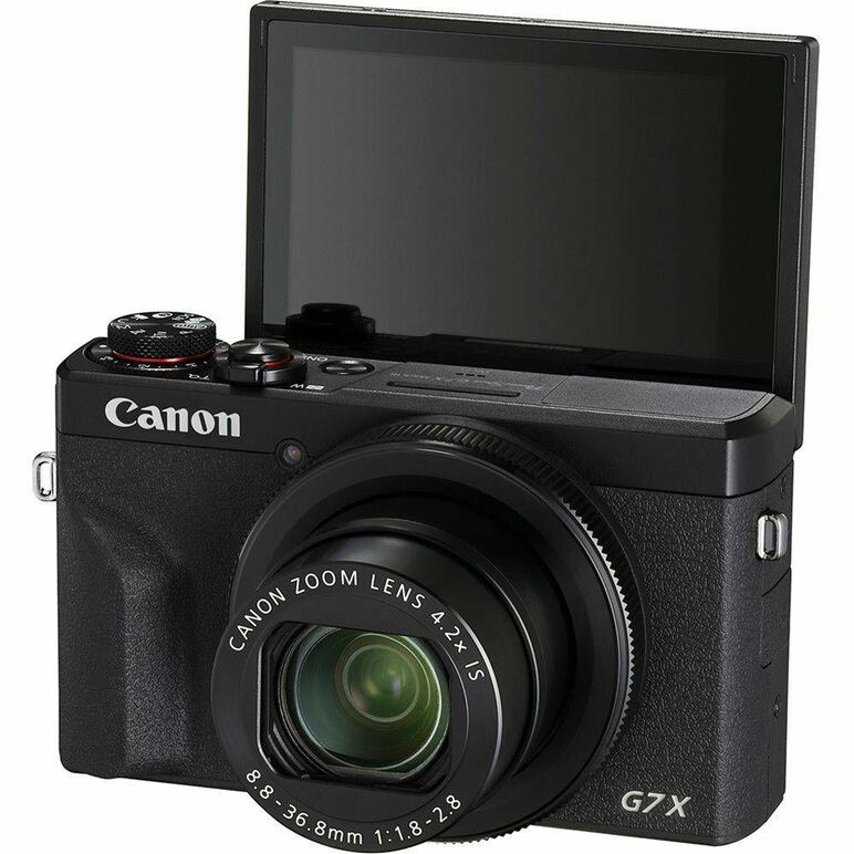 Camera foto canon powershot g7x mark iii, 20.1mpx, sensor cmos, procesor dicic 8, zoom optic 4.2x, stabilizare optica, autofocus, macro 5cm, touchscreen 3" rabatabil, face detection, video (4k) 3840 x 2160, 29.97 / 25fps, (full hd) 1920 x 1080, , 119.9 / ,  Aparate foto compacte | electropc.ro