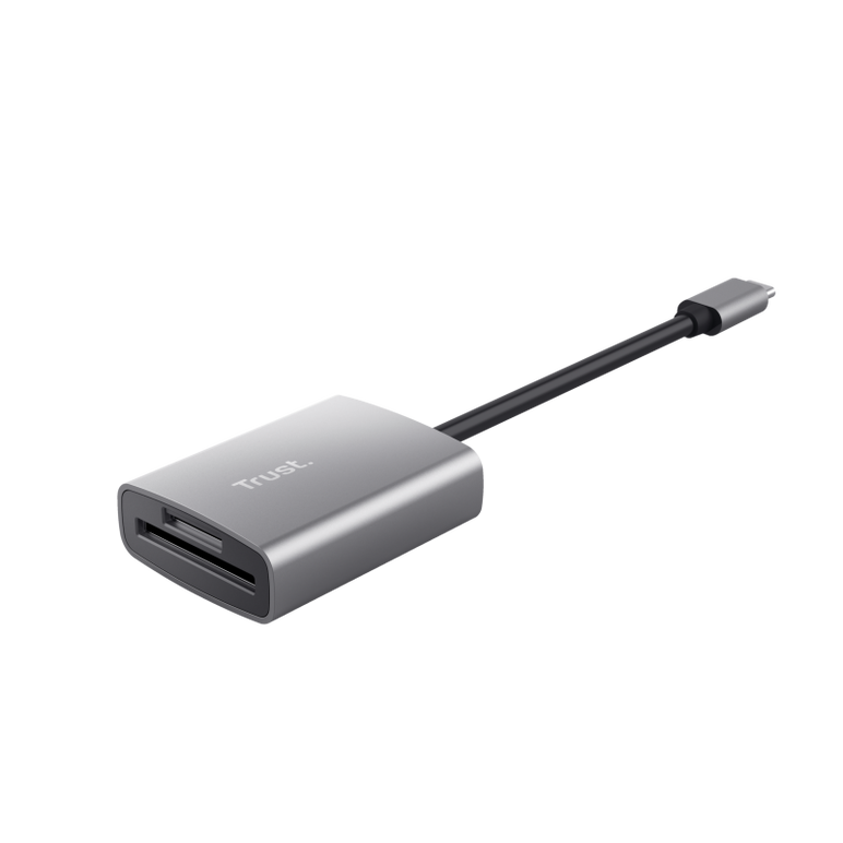 Cardreader usb-c trust dalyx fast, carduri compatibile micro-sd, sd, gri,  Hub-uri USB | electropc.ro